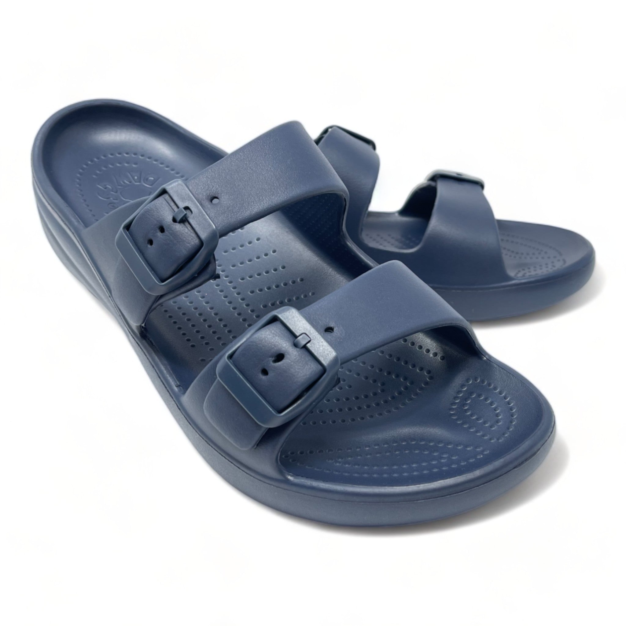 Men Navy Blue Multi Strap Phylon Sole Sandals & Floaters