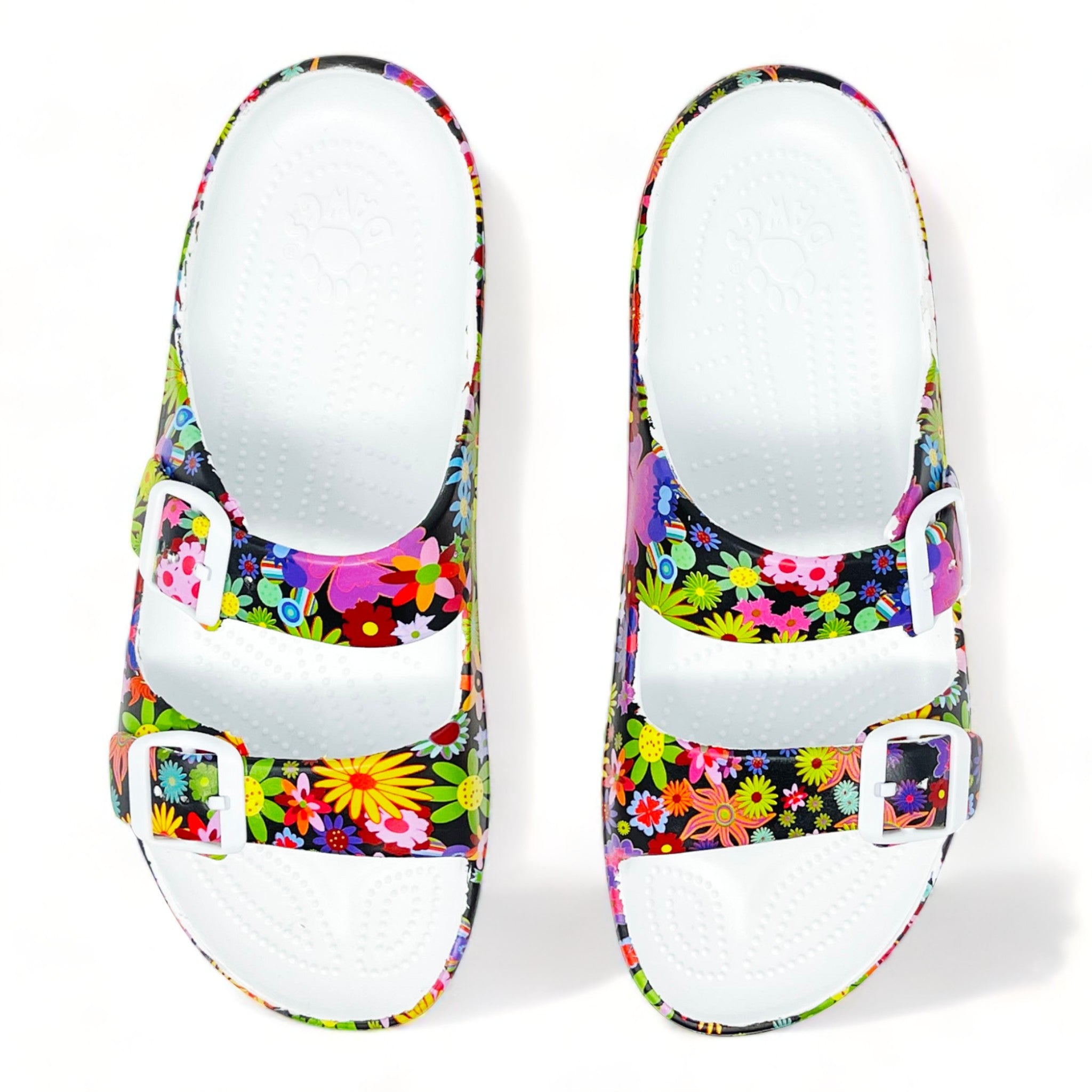Women's PAW Print Adjustable 2-Strap Sandals - Flower Child