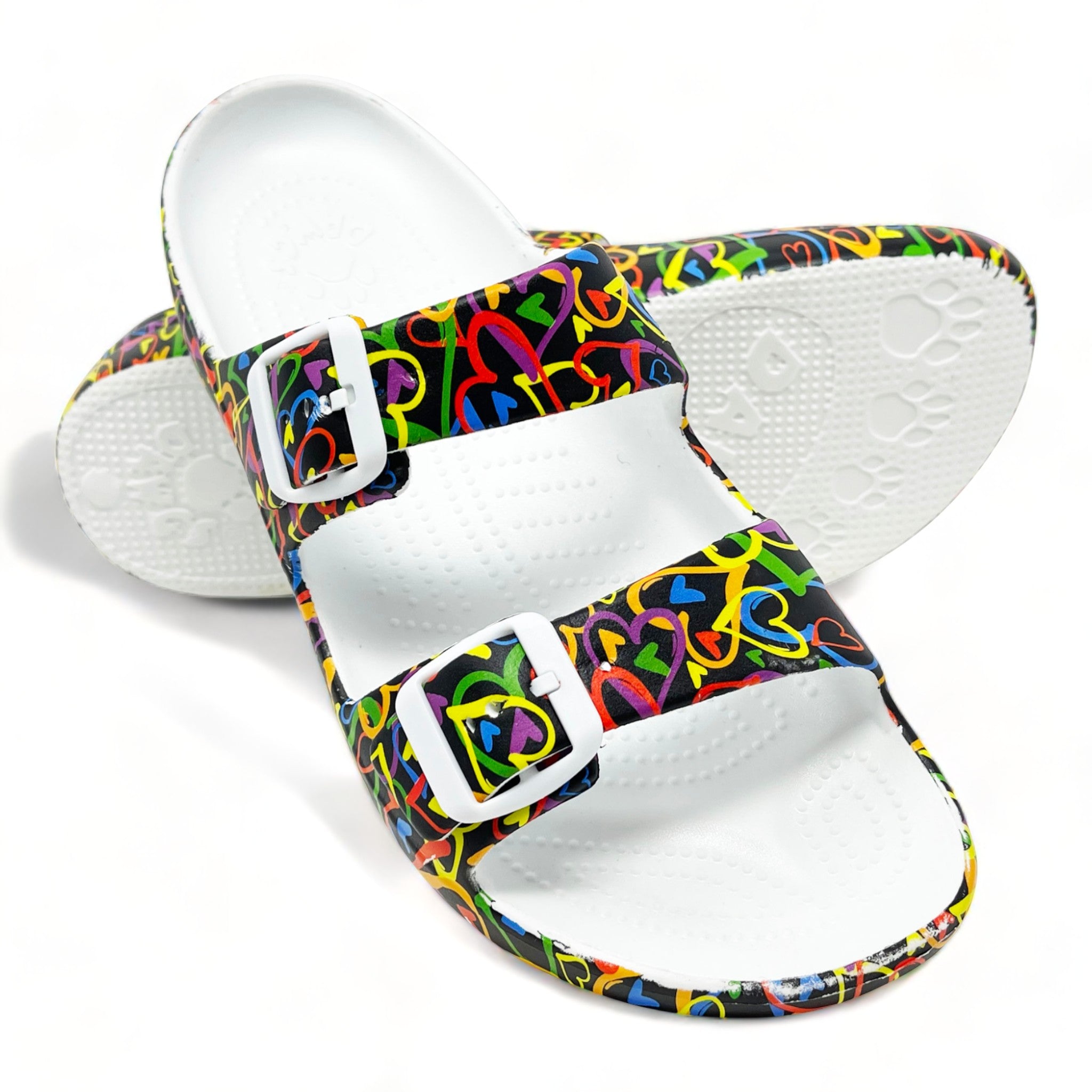 Women's PAW Print Adjustable 2-Strap Sandals - Luv Generation