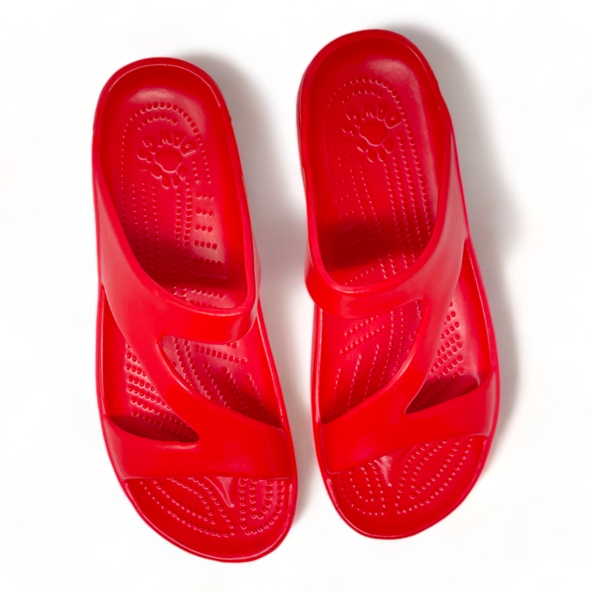 Red croc 2025 flip flops