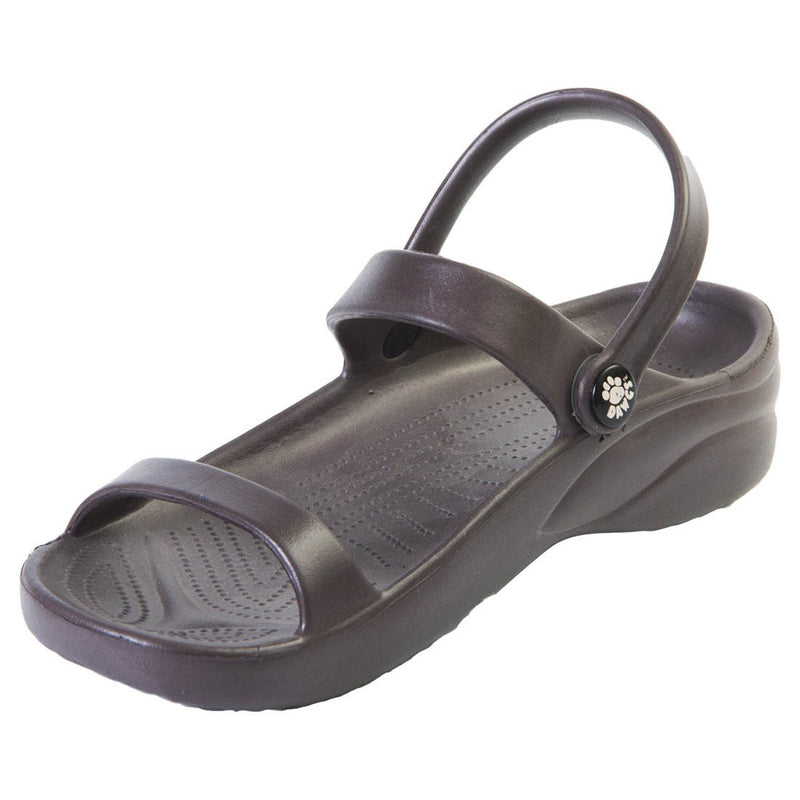 Dawgs Women's 3-Strap Sandals - Dark Brown