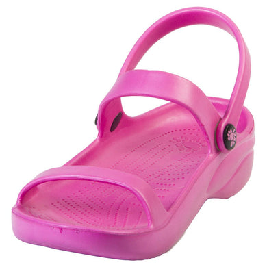 Dawgs Women's 3-Strap Sandals - Hot Pink